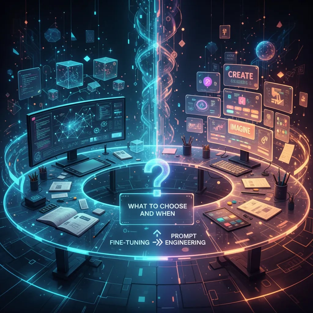 Prompt Engineering vs Fine-Tuning: Key Differences Explained Cover